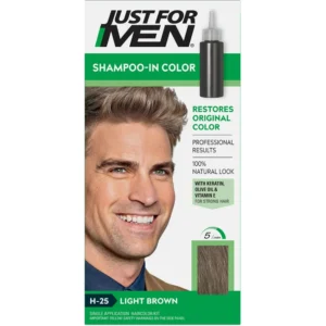 JUST FOR MEN LIGHT BROWN HAIR COLOUR BLACK