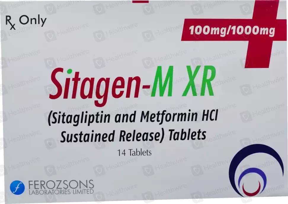 SITAPHAGE XR 100/1000MG TAB 14S