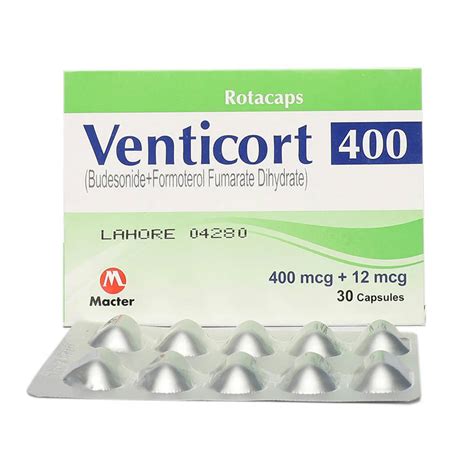 VENTICORT 400MCG+12MCG CAP
