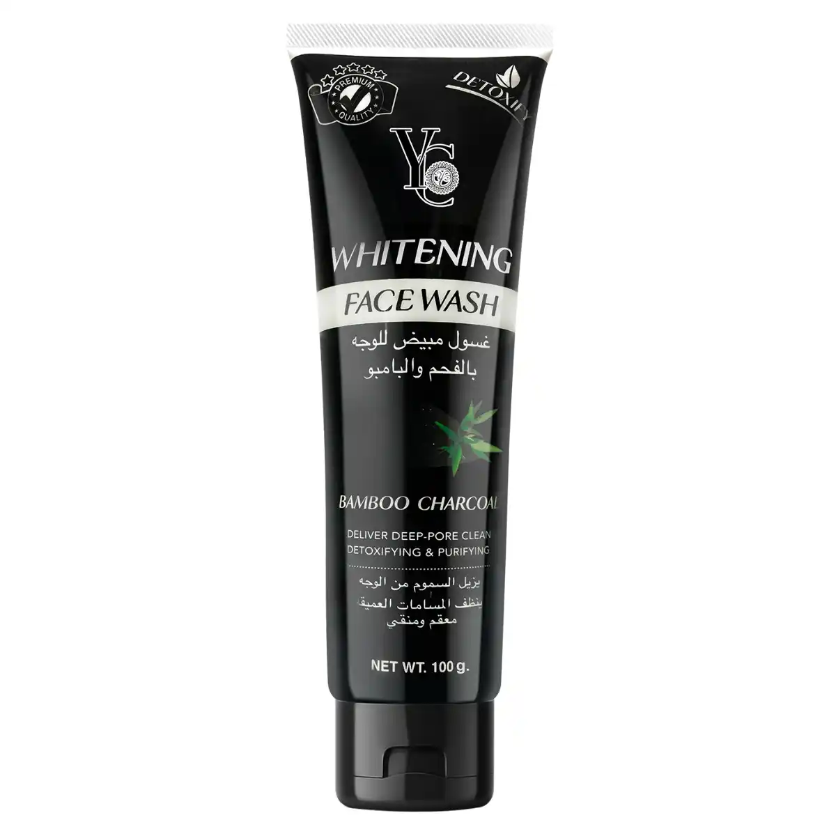 YC WHITENING BAMBOO CHARCOAL FACE WASH 100ML