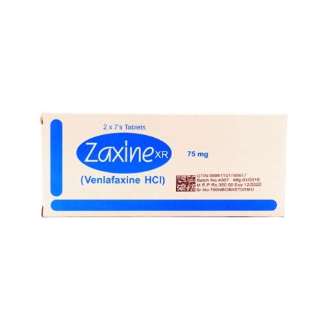 ZAXINE XR 75MG TAB