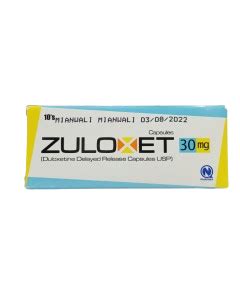 ZULOXET 30MG CAP 10S