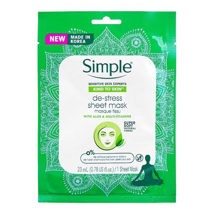 Simple sheet mask 23ml de stress
